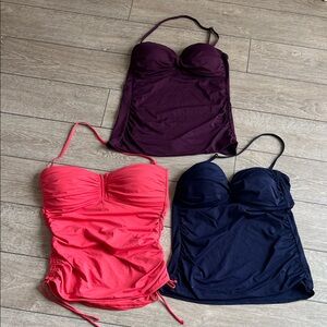 Anne Cole Women's Swim Tops - Purple, Pink, and Navy